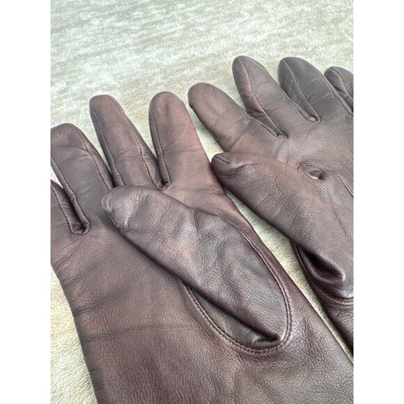 Mixit Women's Leather Gloves Size 7/12 Chocolate Brown - Picture 4 of 8